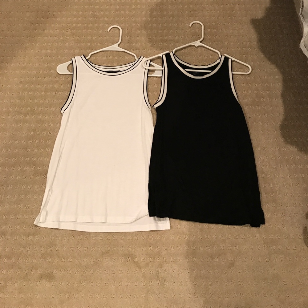 TWO banana republic muscle tanks