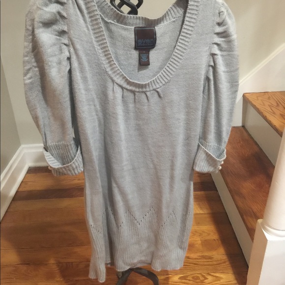 Sweater short sleeve knit large grey - Picture 1 of 5