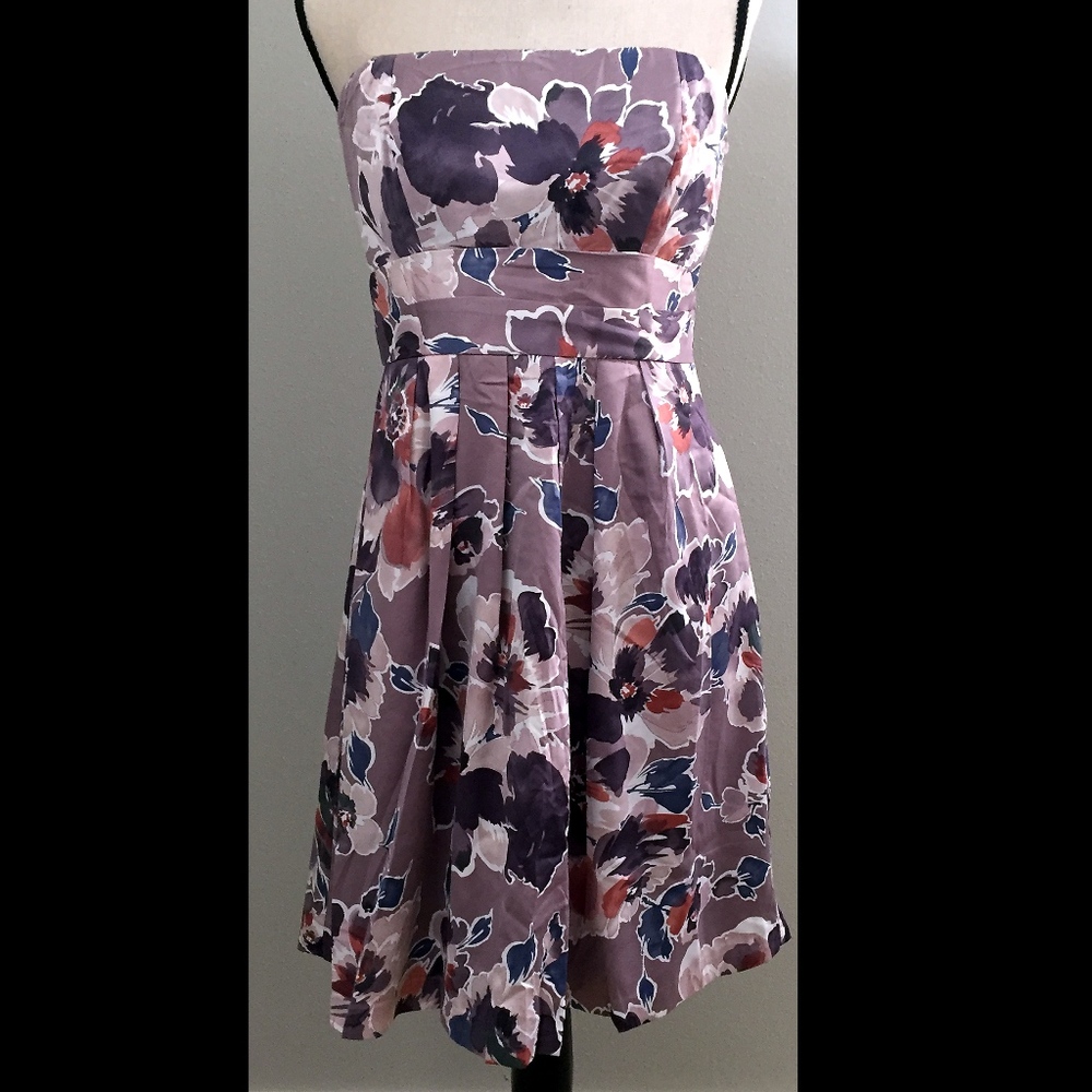 HOST PICK Watercolor Strapless Floral Dress - Picture 2 of 3