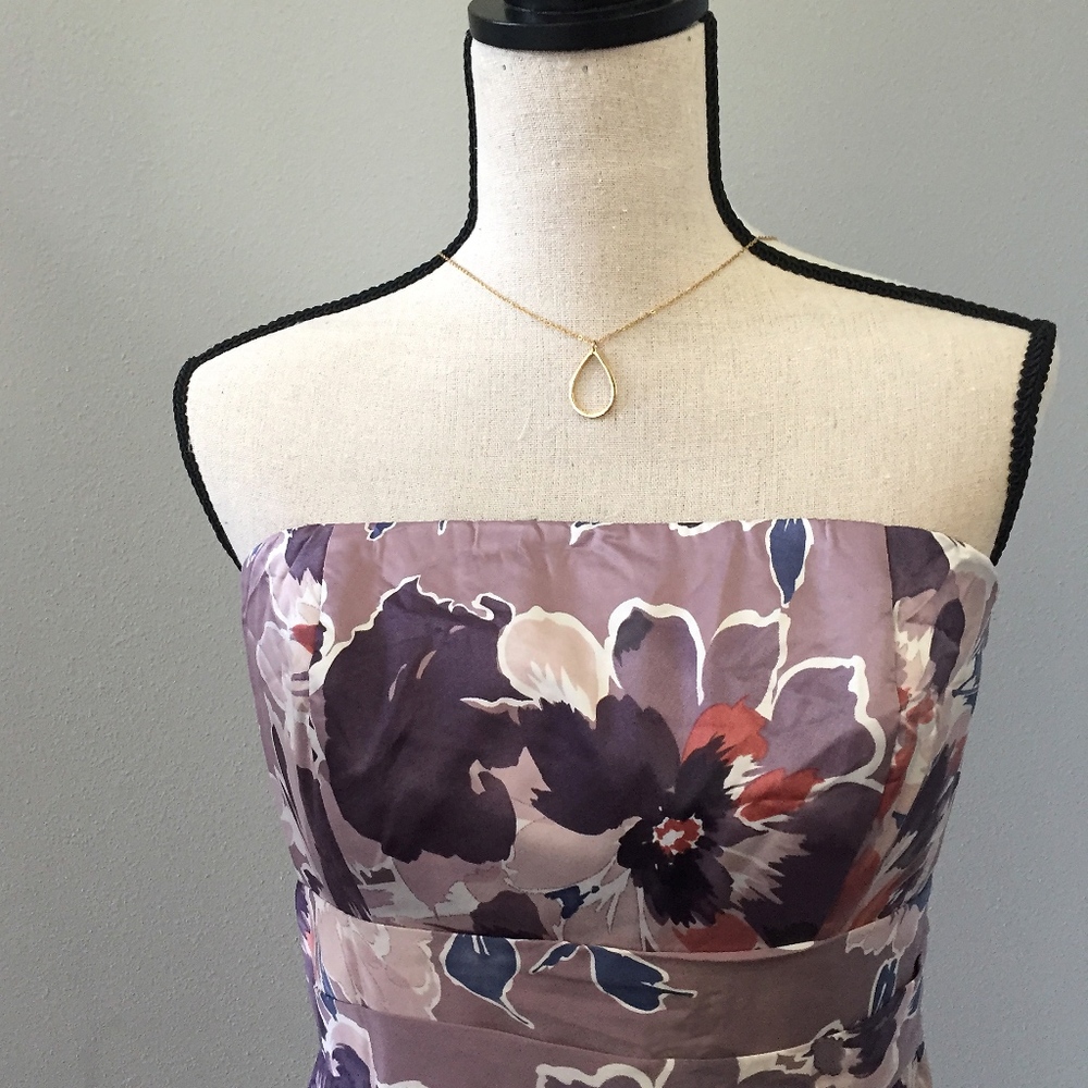 HOST PICK Watercolor Strapless Floral Dress - Picture 3 of 3