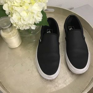 VANS Perf Leather Slip Ons