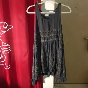 Navy/black Free People Trapeze Dresss