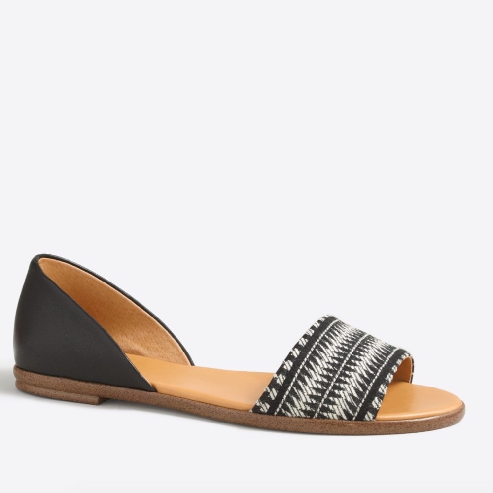 SALE! J. Crew Factory d'Orsay Peep-toe Flats