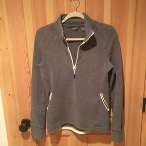 Eddie Bauer quarter zip pullover fleece.
