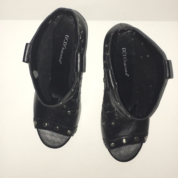 🆕Open Toe Leather Booties BCBG Generation - Picture 7 of 8