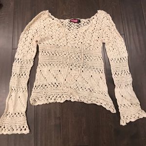 Knitted sweater shirt