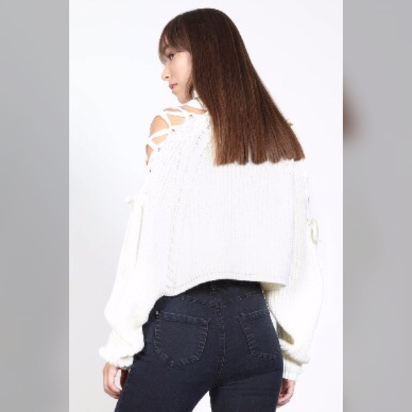 Vera Moda Tie Sleeve Sweater - Picture 8 of 8