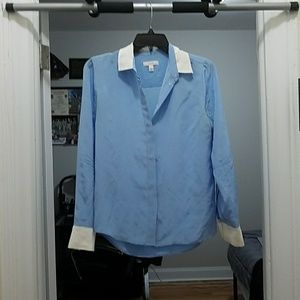 Blue&White Blouse/Dress Shirt