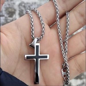 New stainless steels cross necklace