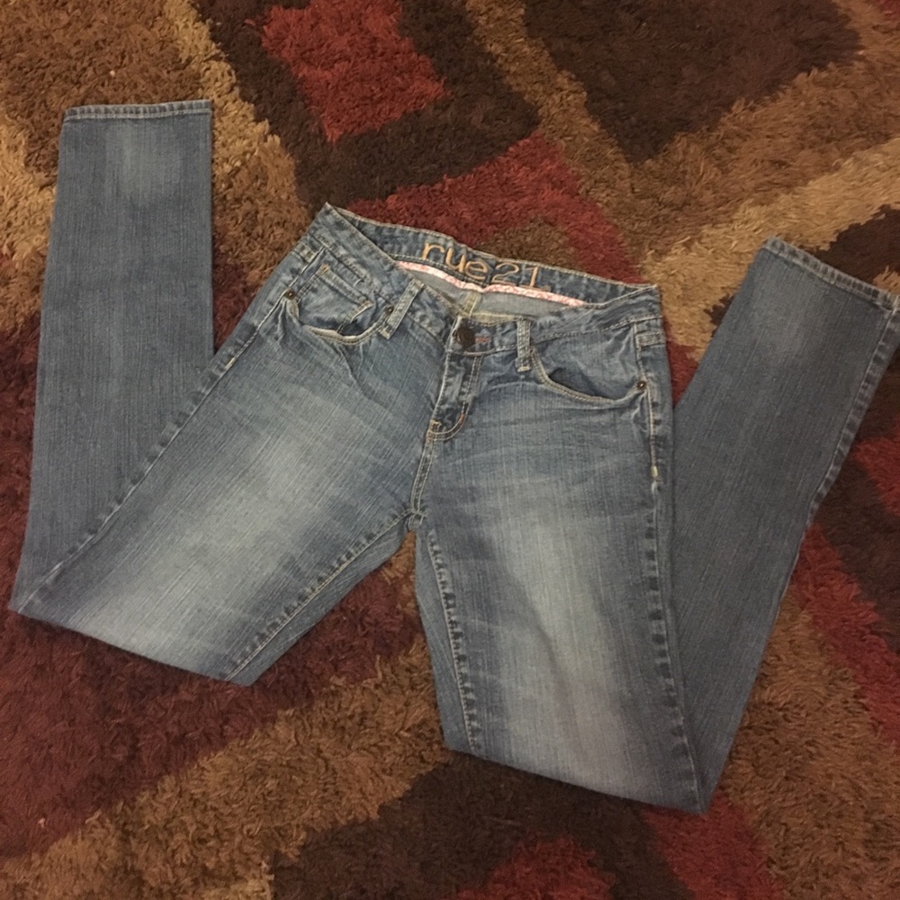 Girls denim skinny jeans (Rue21)