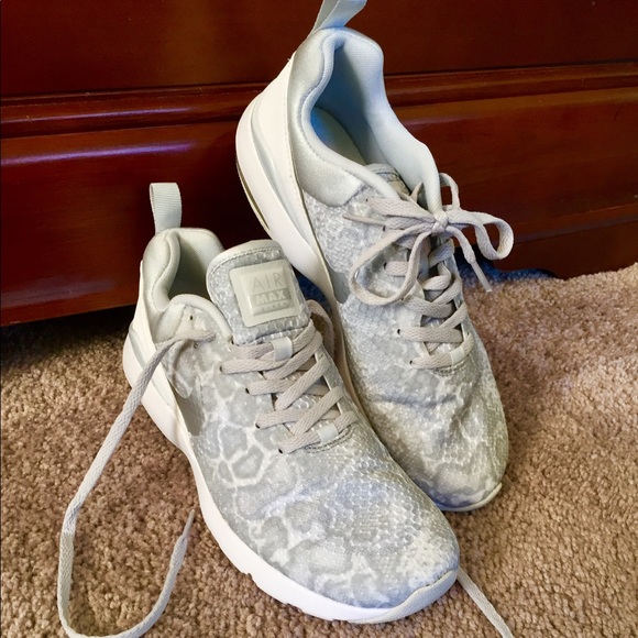 Nike Shoes - White/Gray Snake Skin Air Max Siren Nikes