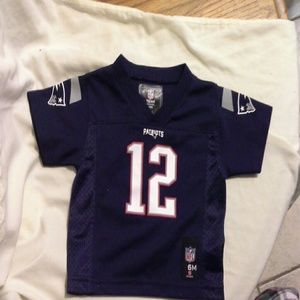 Tom Brady #12 Patriots jersey boys, 3/6 months