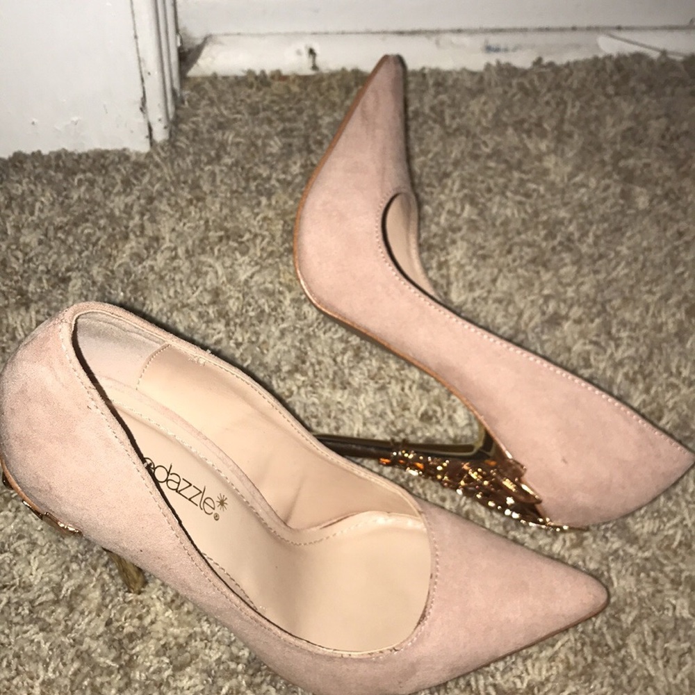 Rose gold heels