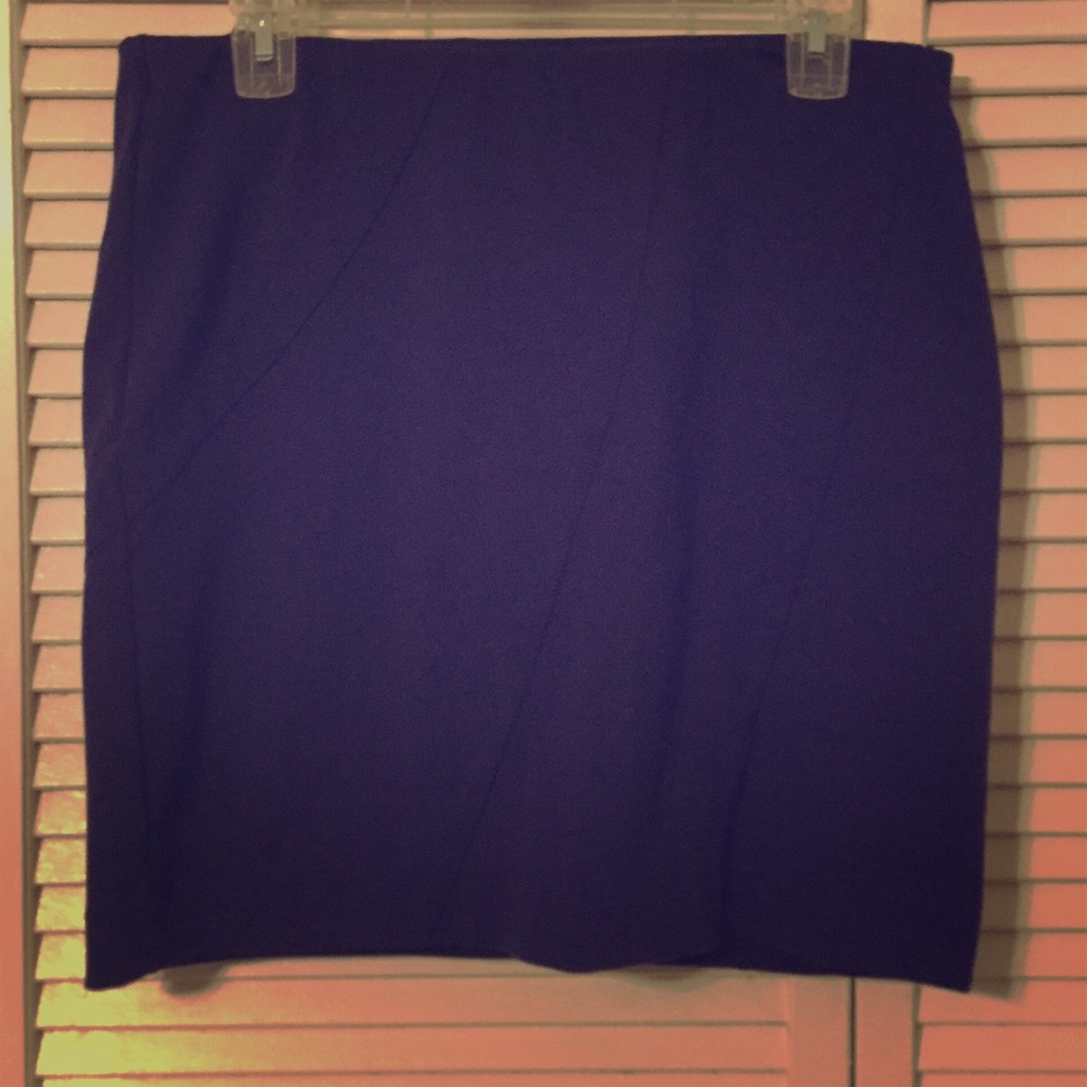 Ponte pencil skirt with elastic waist band