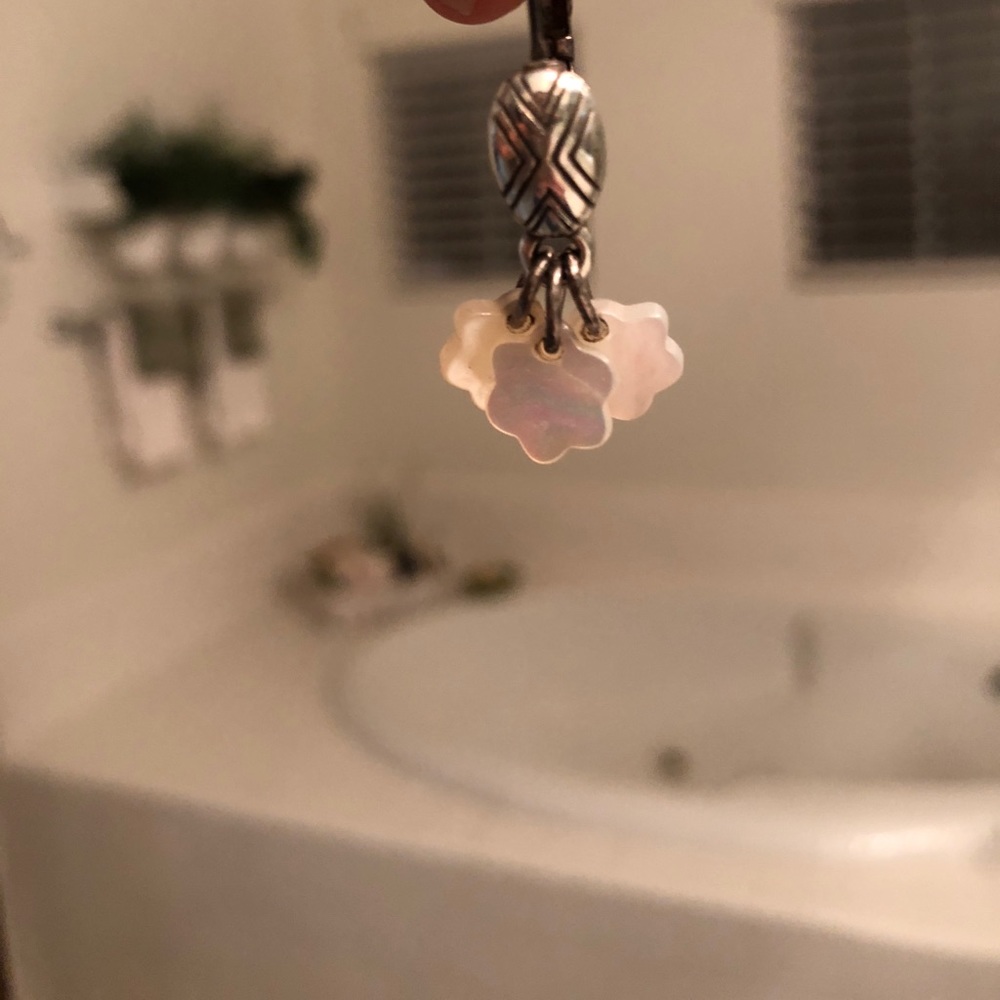 Brighton silver and mother of pearl earrings