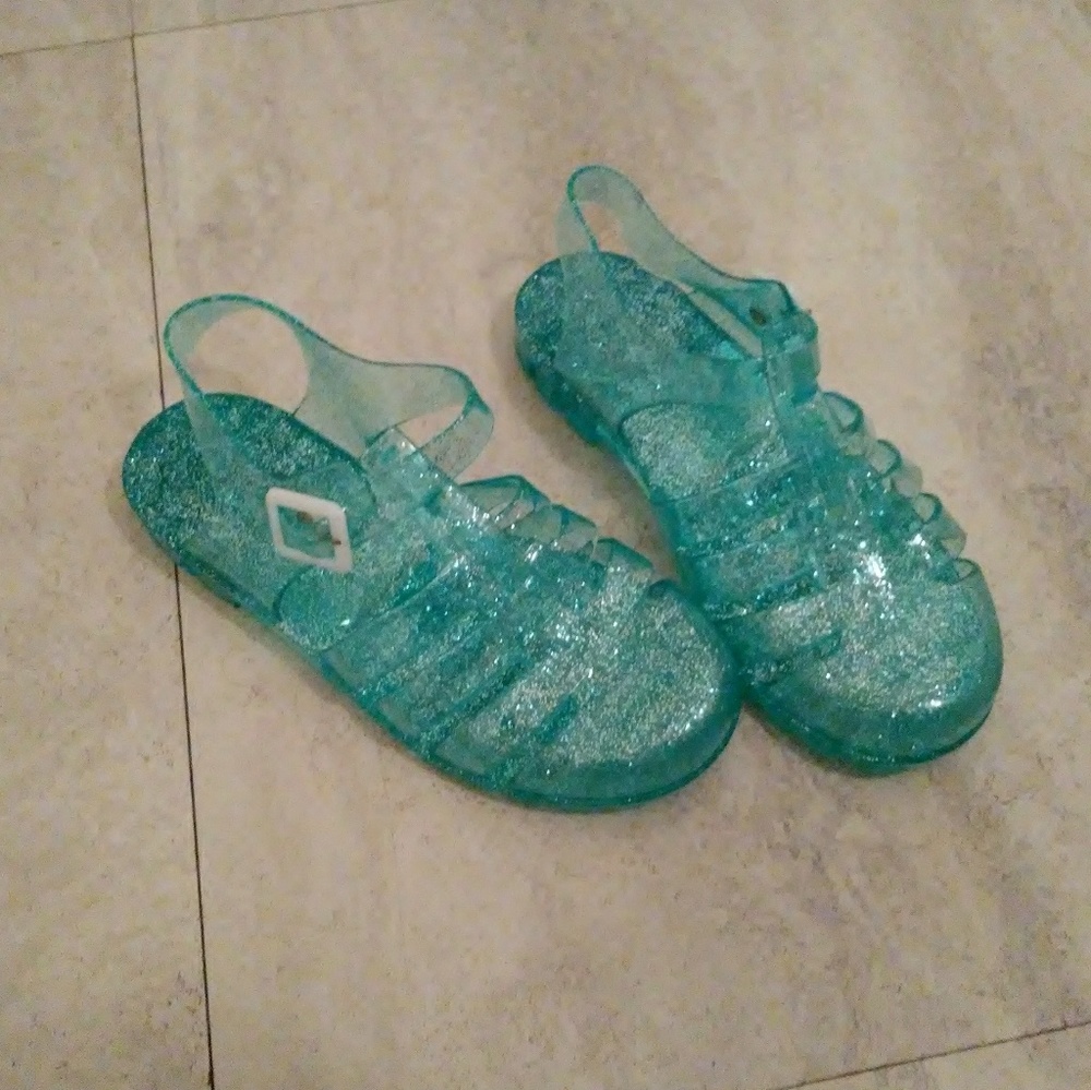 Girls Jelly Sandels in EUC Size 1/2