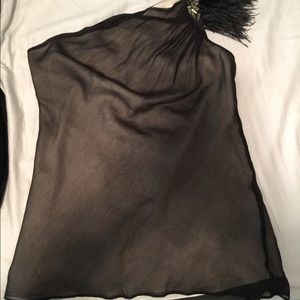 One shoulder cocktail shirt