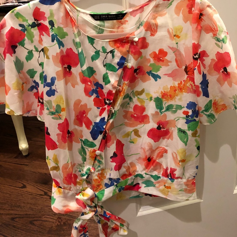 Button up diagonal top