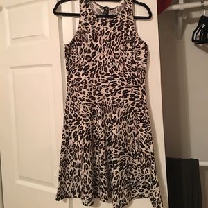 H&M cheetah print cotton dress