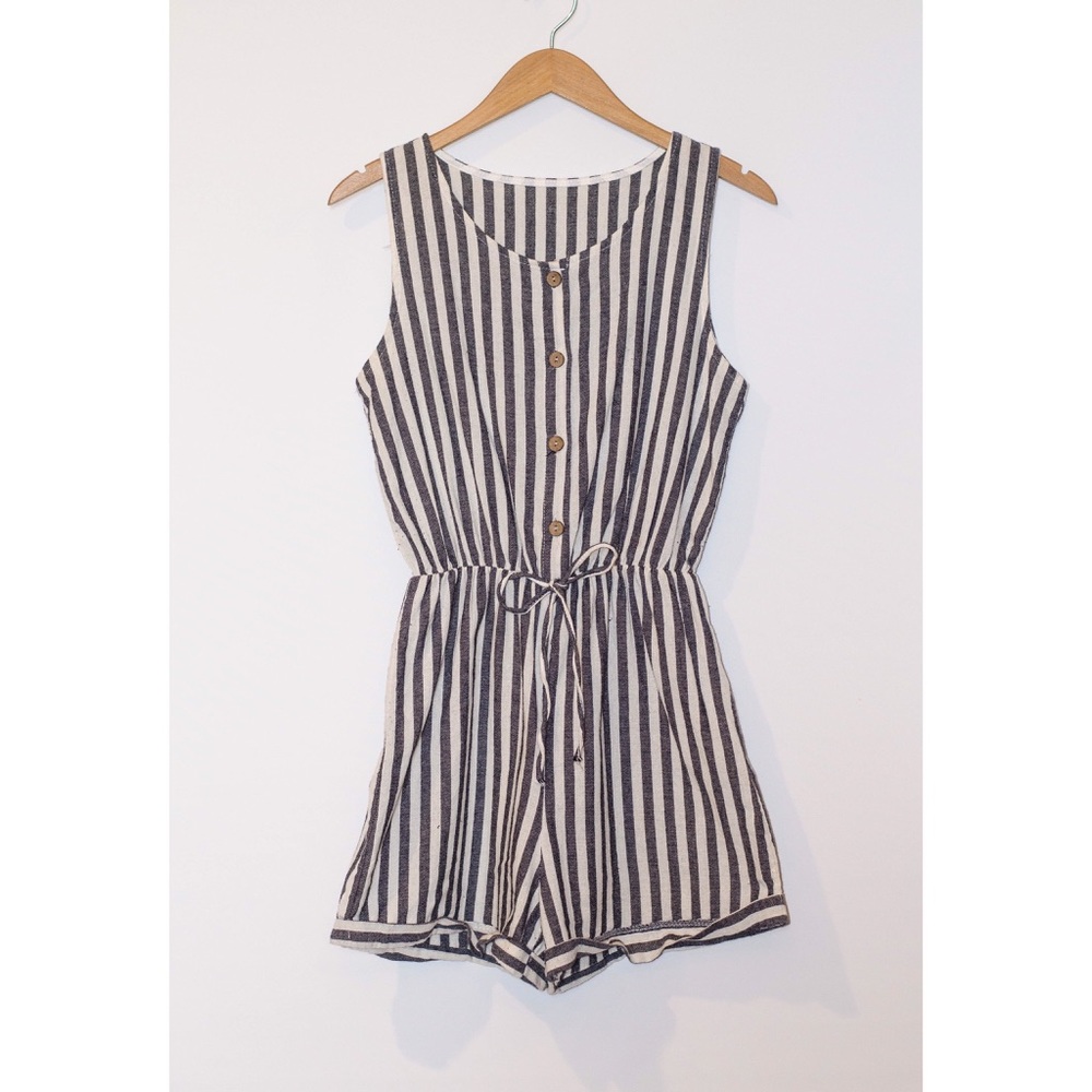 Brandy tie front romper