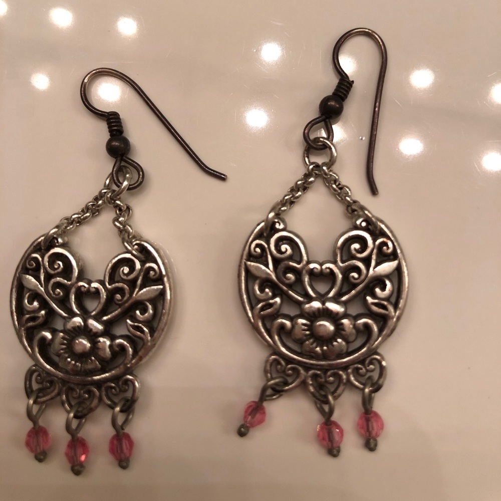 Brighton silver with Cotton candy pink stones