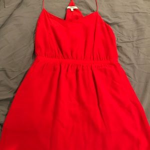 Red sundress with pockets