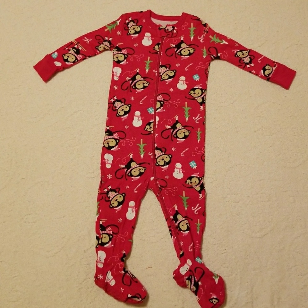 Infant girls sleeper footed Pjs Sz. 6/12 months