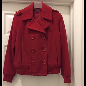 Red Bomber Coat