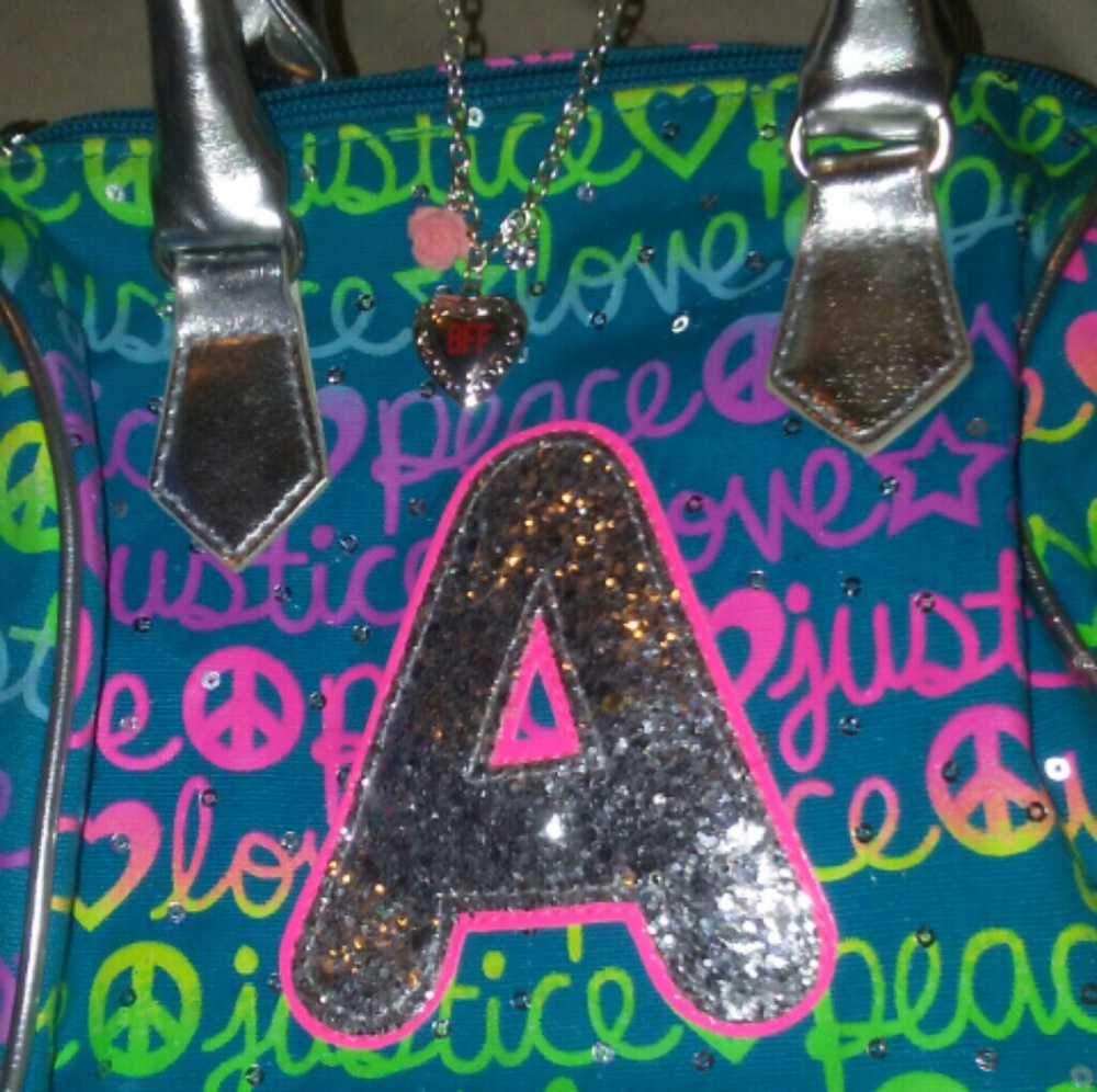 Letter A purse w/charm bracelet