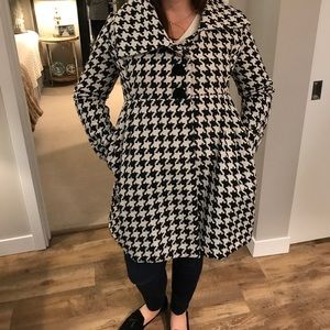 Judith March Houndstooth Coat