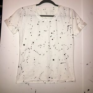 White Splatter Paint Top