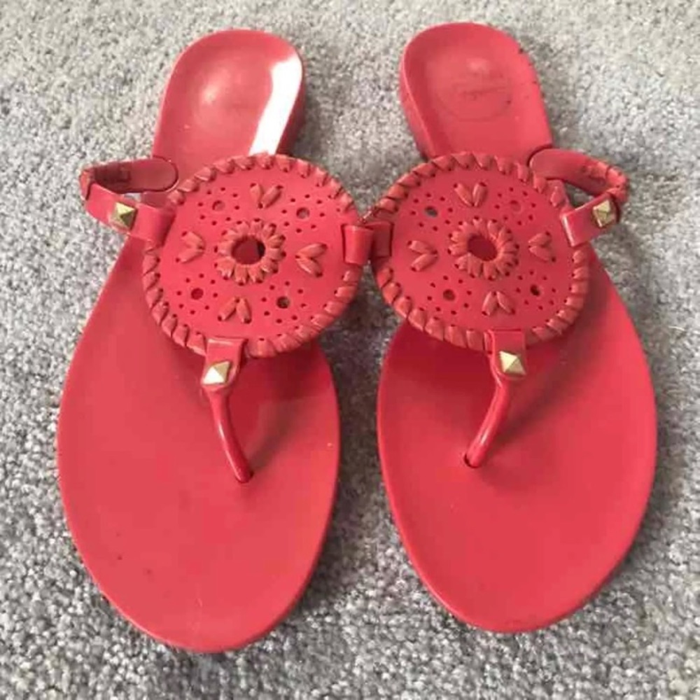 Red Jack Rogers Sandals
