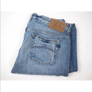 CHOPPER LT. INDIGO JEANS BY ARMANI EXCHANGE Sz 8 S