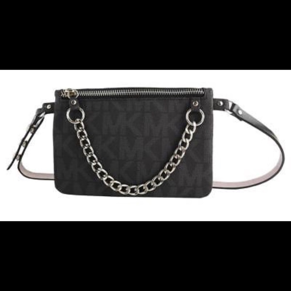 Michael Kors Fanny Pack  Belt Bag Black MK LOGO