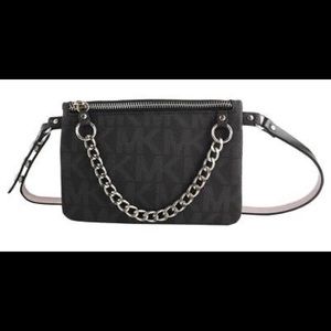 Michael Kors Fanny Pack  Belt Bag Black MK LOGO