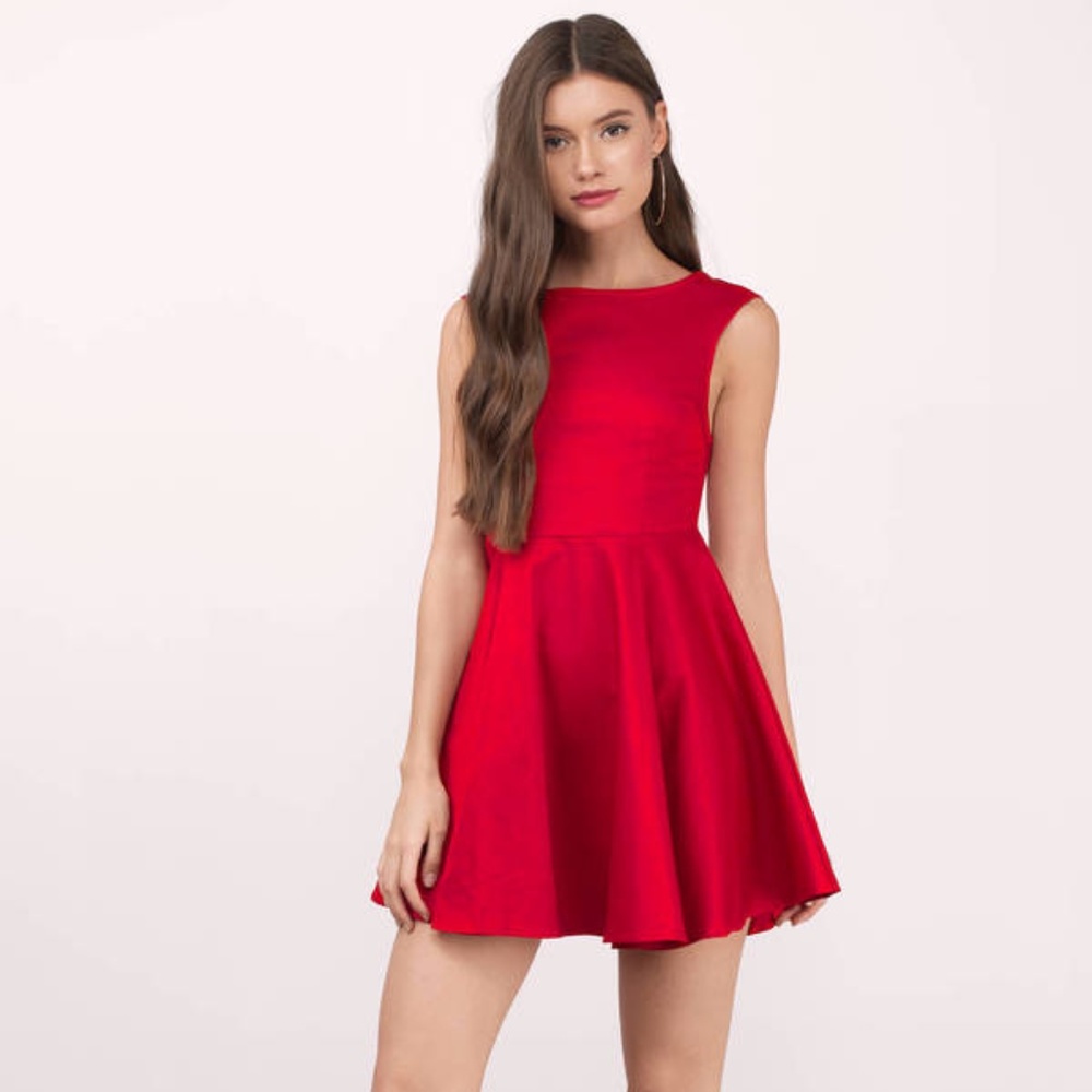 Red Skater Dress