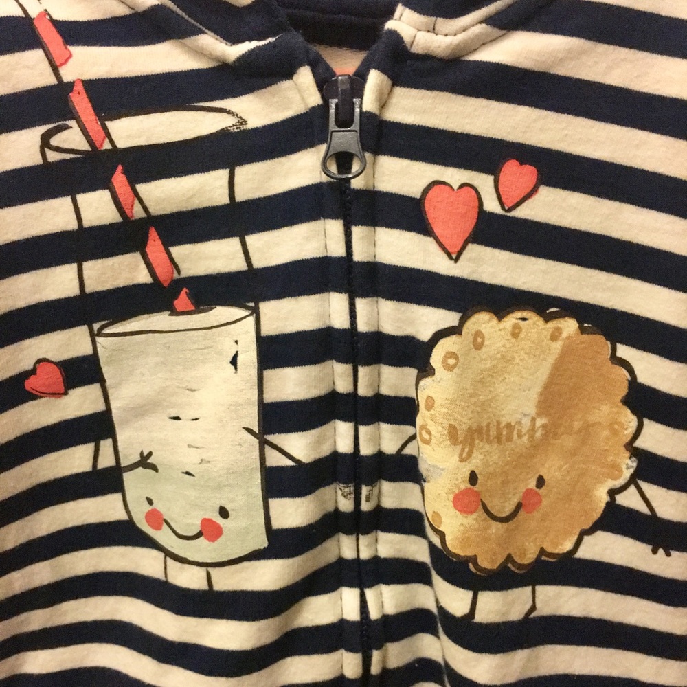 Zara Milk & Cookies Zip up Hoodie