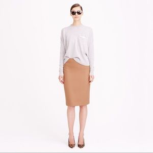 J. Crew Double-Serge Wool No. 2 Pencil Skirt