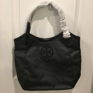 NWT Tory Burch dipped canvas tote w/ logo