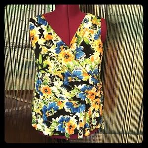 Bleeker and McDougal 2x multicolor floral blouse