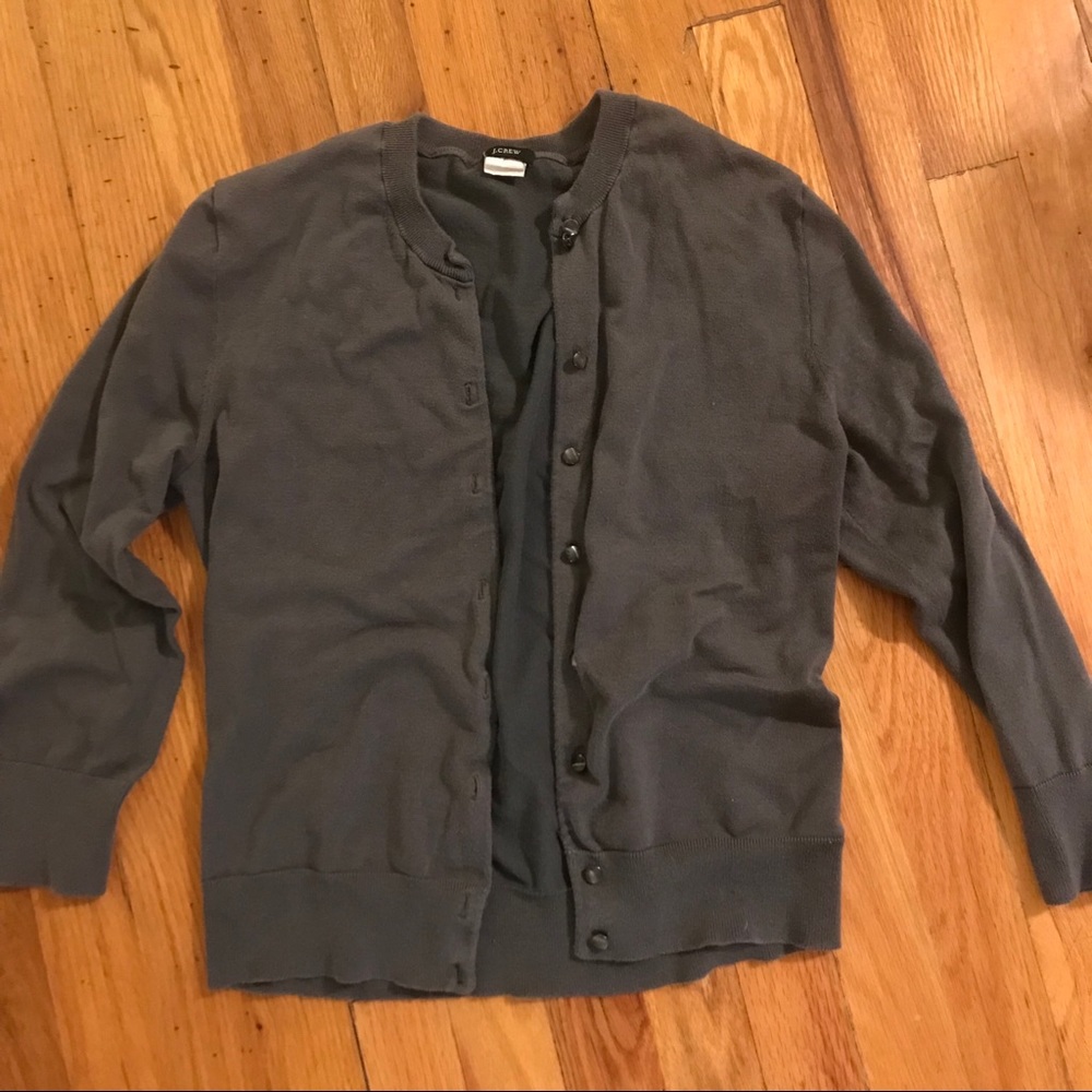 J. Crew Cardigan Gray