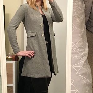 Cotton Cashmere Blend Knit Jacket