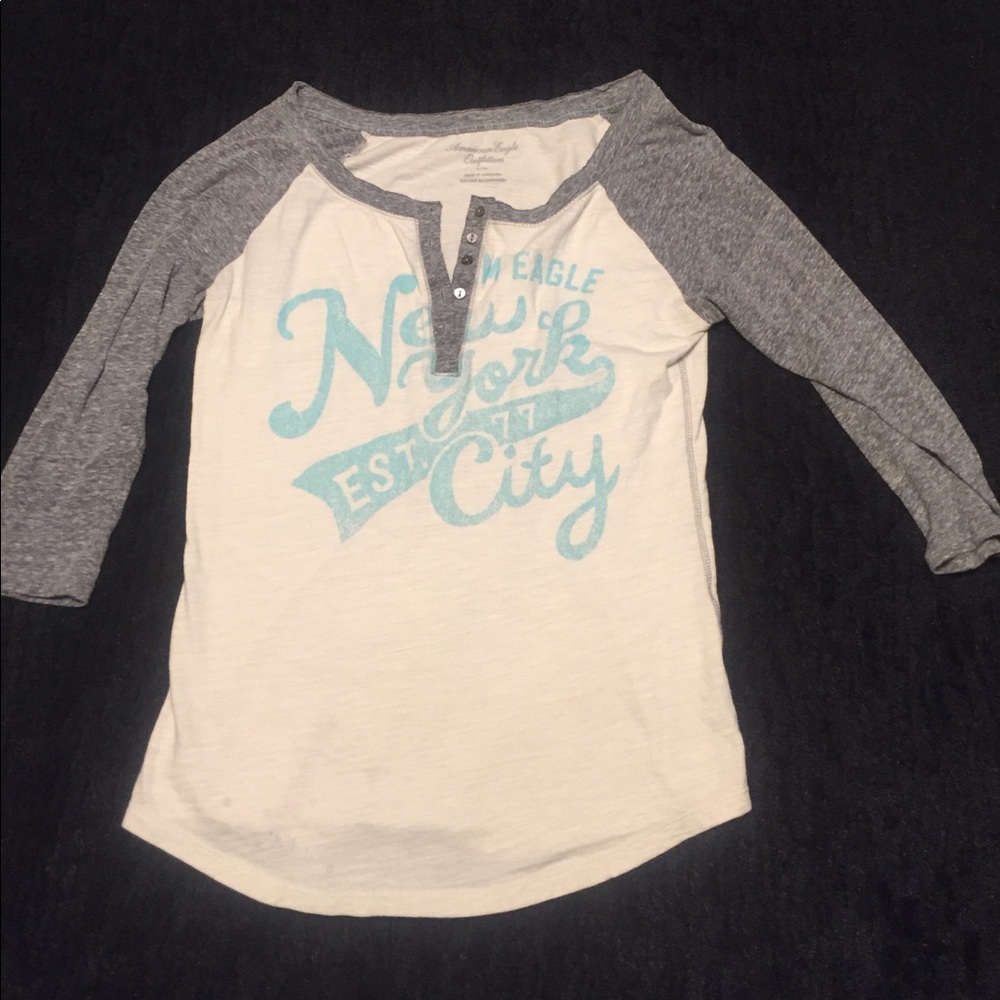 American Eagle baseball tee