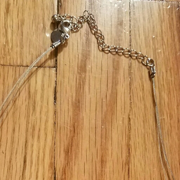 Pink Stone and Silver Necklace - Picture 2 of 4