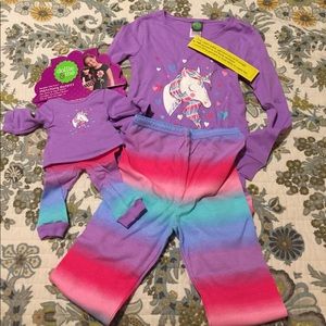 Matching girl and doll pajamas