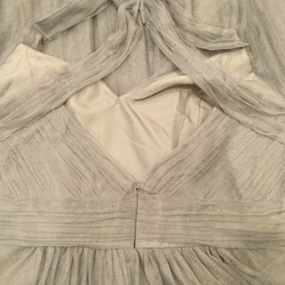 ❤️NEWSleeveless V-Neck Tulle Gown MONIQUELHUILLIER - Picture 5 of 5