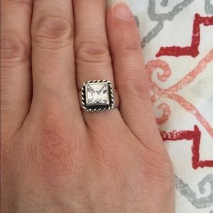 Sterling silver and CZ Silpada ring