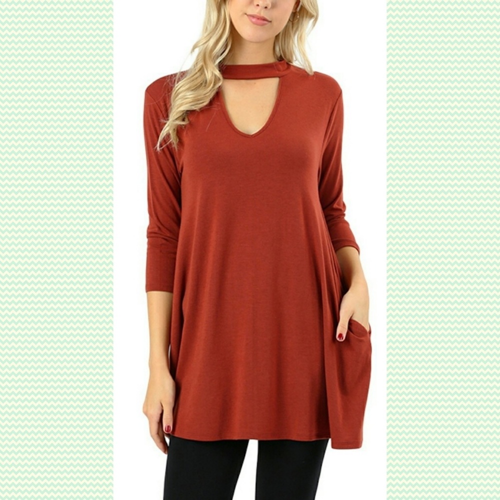 Choker neck tunic [final price]