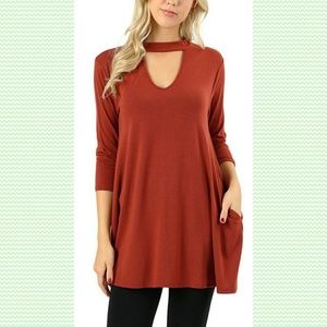 Choker neck tunic [final price]