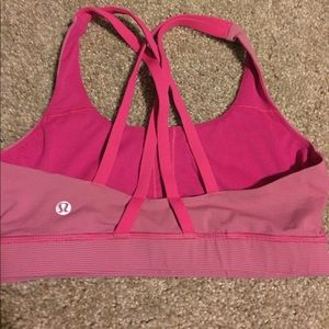 Lululemon energy sports bra pink